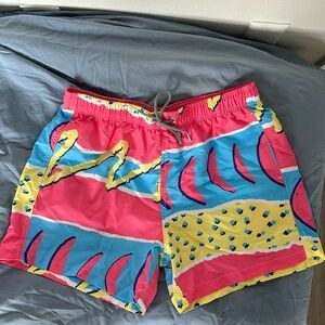 Boardies fresh shortie swim trunks with storage bag in Fresh Prince print